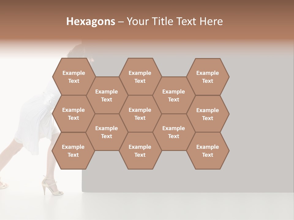 Commercial Advertising Businesswoman PowerPoint Template