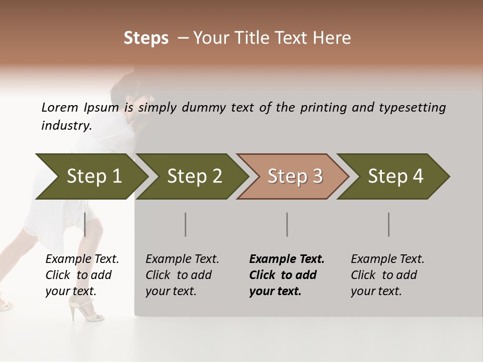 Commercial Advertising Businesswoman PowerPoint Template