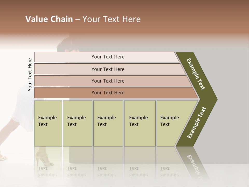 Commercial Advertising Businesswoman PowerPoint Template