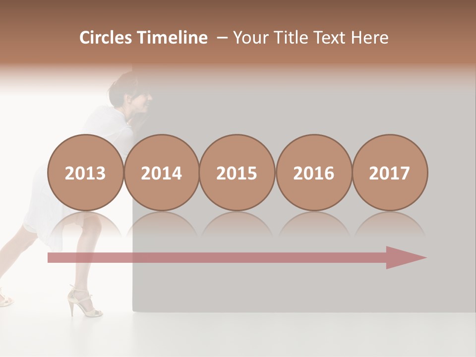 Commercial Advertising Businesswoman PowerPoint Template