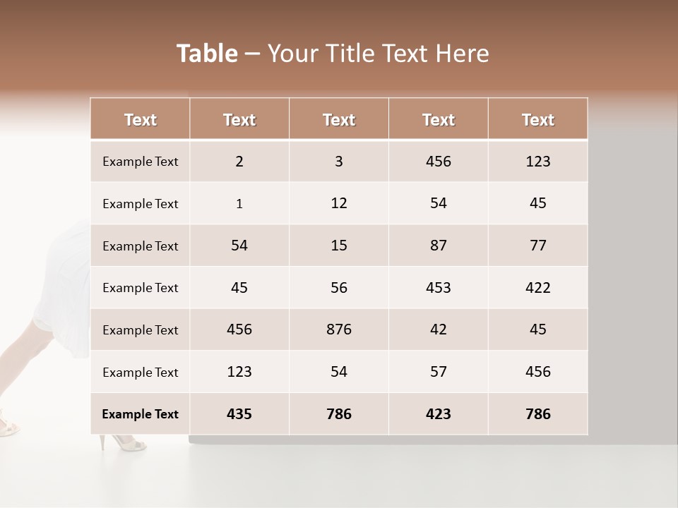 Commercial Advertising Businesswoman PowerPoint Template