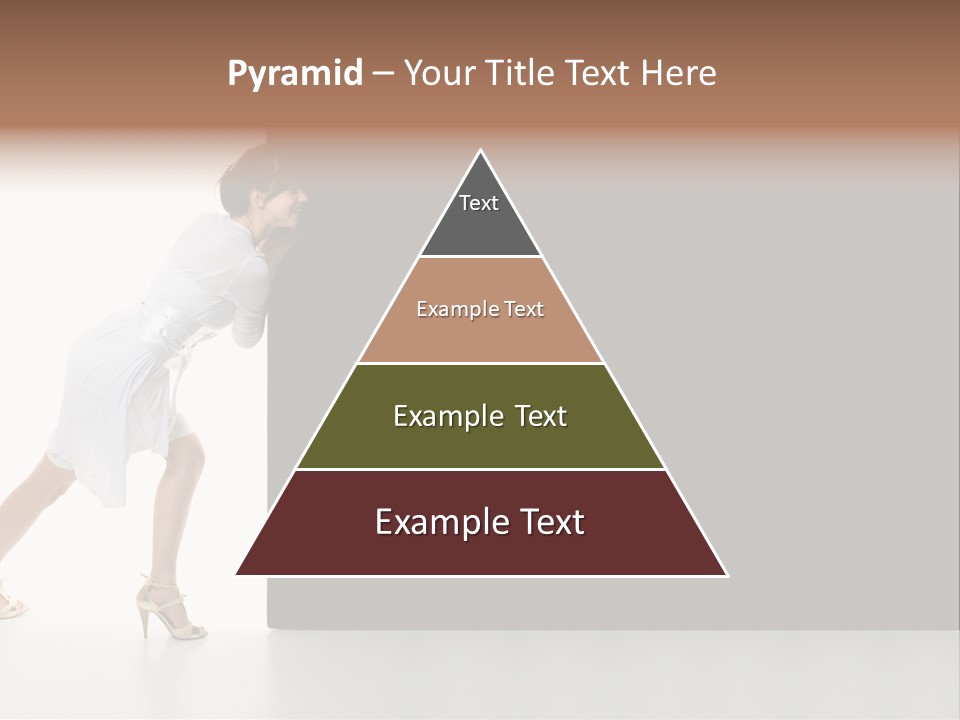 Commercial Advertising Businesswoman PowerPoint Template