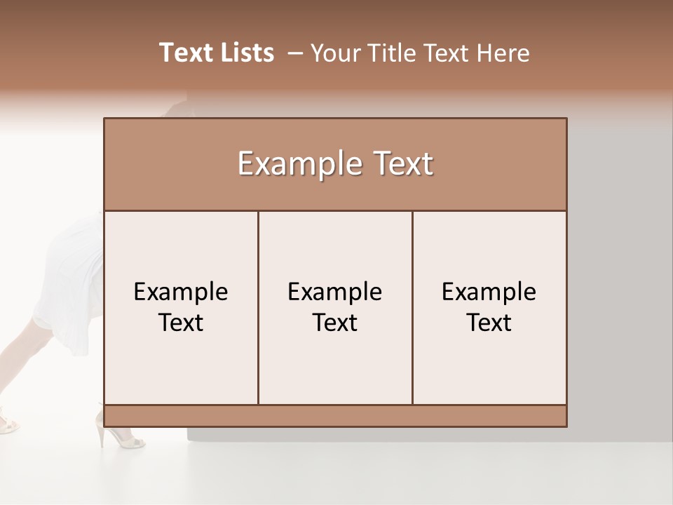 Commercial Advertising Businesswoman PowerPoint Template