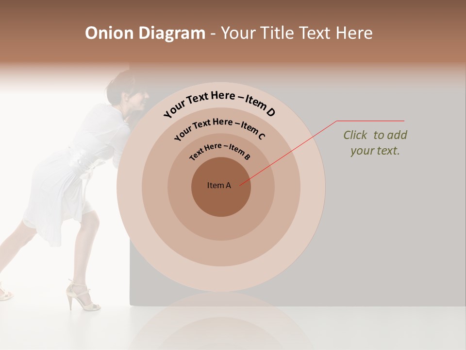 Commercial Advertising Businesswoman PowerPoint Template