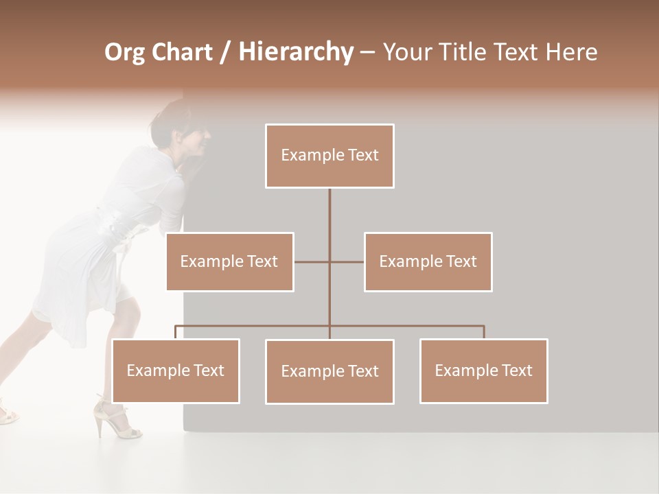 Commercial Advertising Businesswoman PowerPoint Template