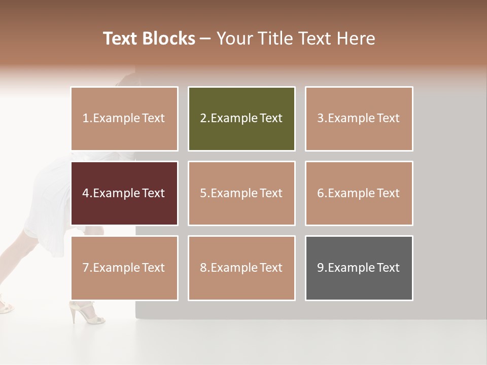 Commercial Advertising Businesswoman PowerPoint Template