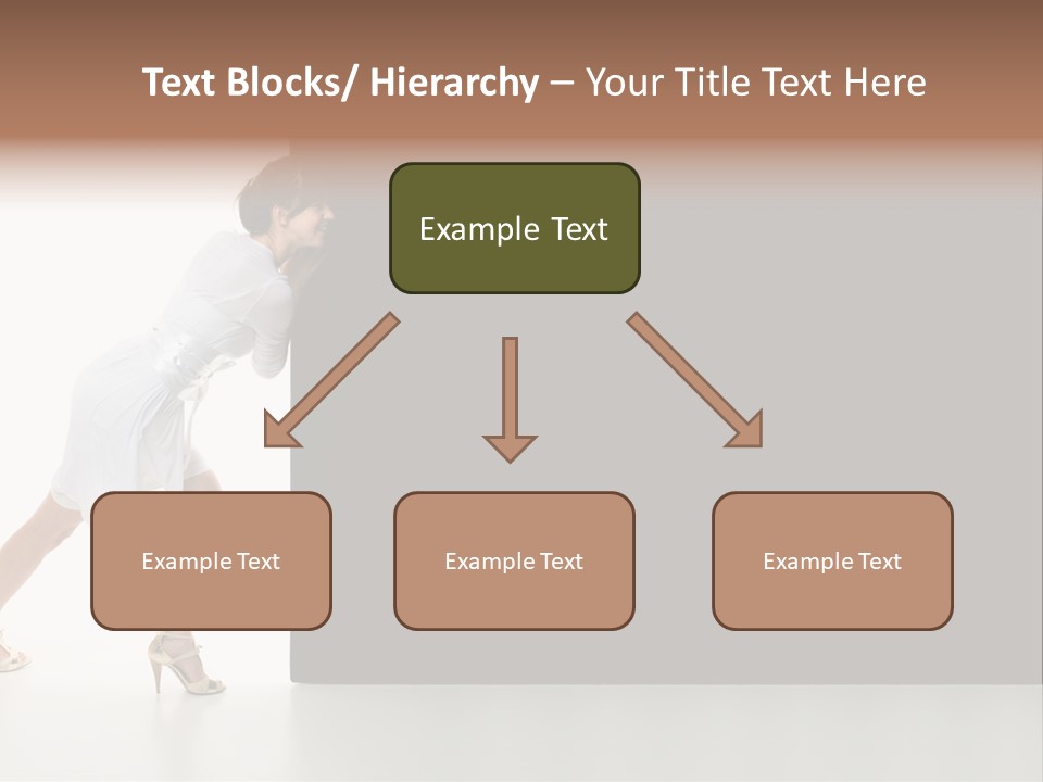 Commercial Advertising Businesswoman PowerPoint Template