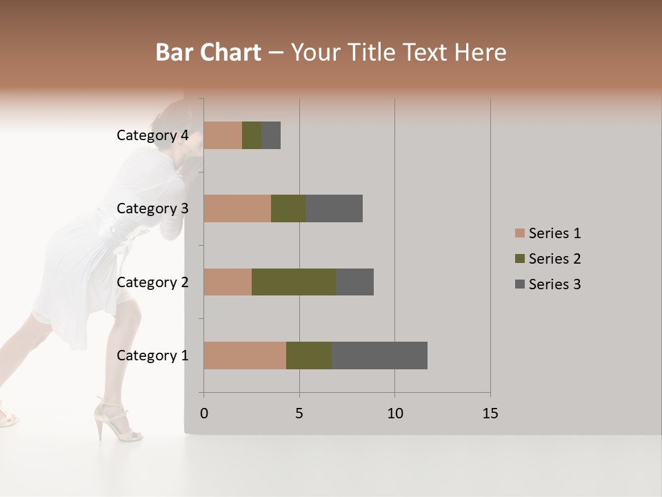 Commercial Advertising Businesswoman PowerPoint Template