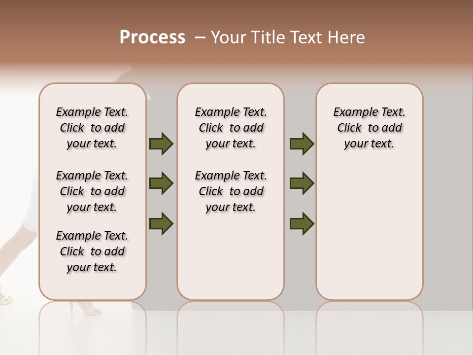 Commercial Advertising Businesswoman PowerPoint Template