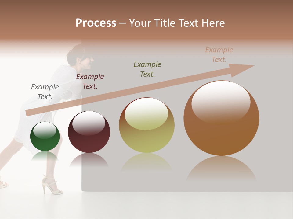 Commercial Advertising Businesswoman PowerPoint Template