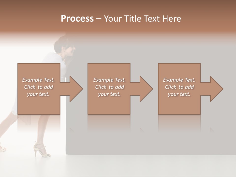 Commercial Advertising Businesswoman PowerPoint Template