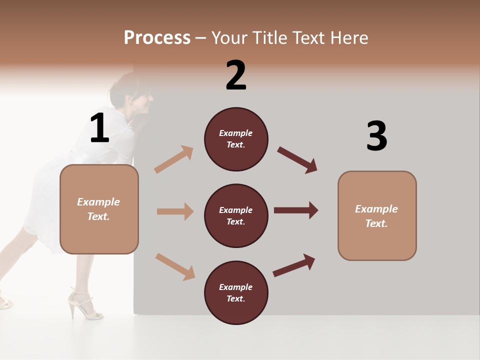 Commercial Advertising Businesswoman PowerPoint Template