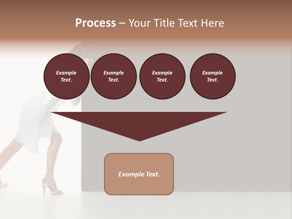 Commercial Advertising Businesswoman PowerPoint Template