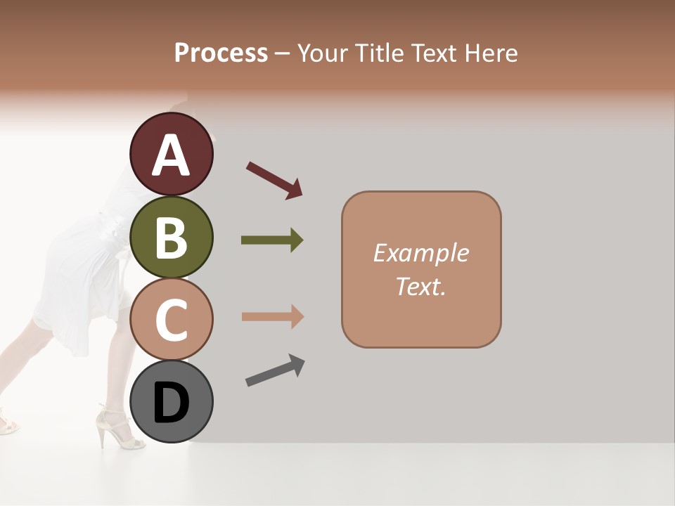 Commercial Advertising Businesswoman PowerPoint Template