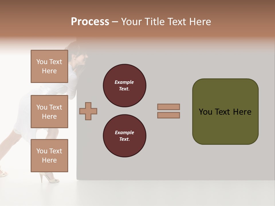 Commercial Advertising Businesswoman PowerPoint Template