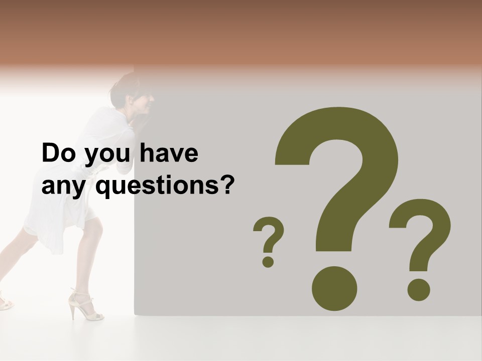 Commercial Advertising Businesswoman PowerPoint Template