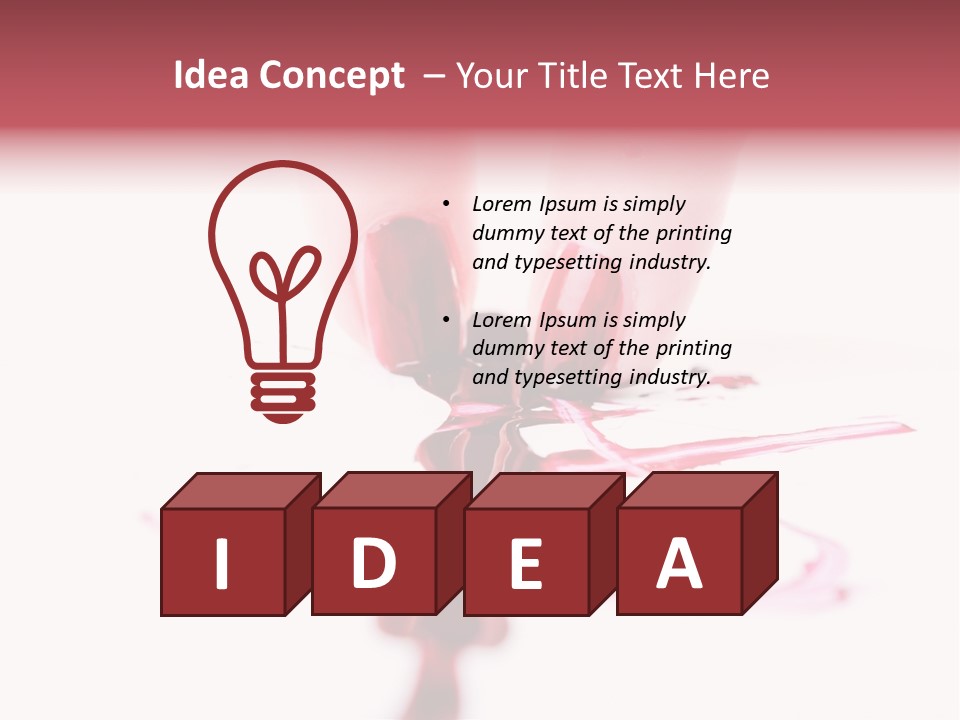 Salon Drip Makeup PowerPoint Template