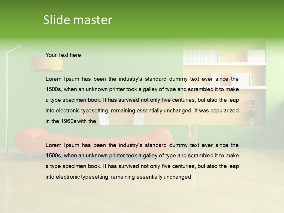 Life Tyle Ofa De Ign PowerPoint Template