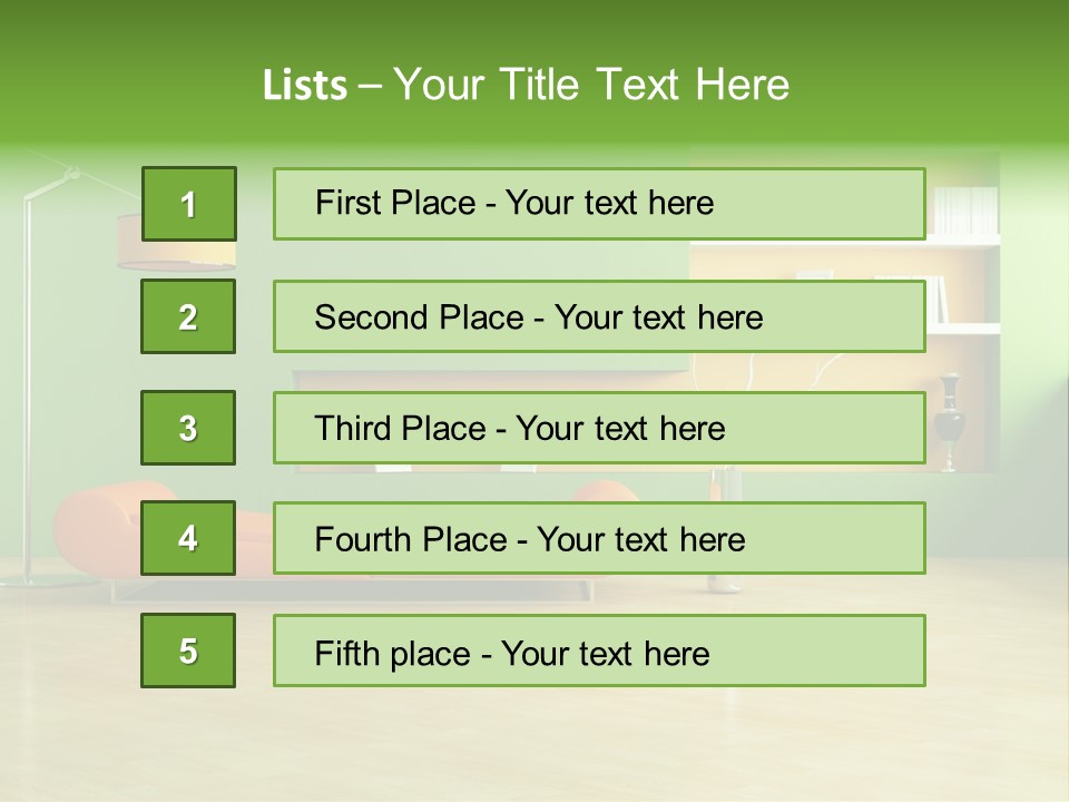 Life Tyle Ofa De Ign PowerPoint Template
