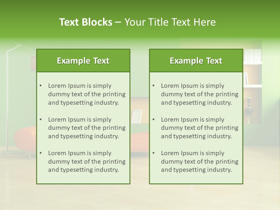 Life Tyle Ofa De Ign PowerPoint Template