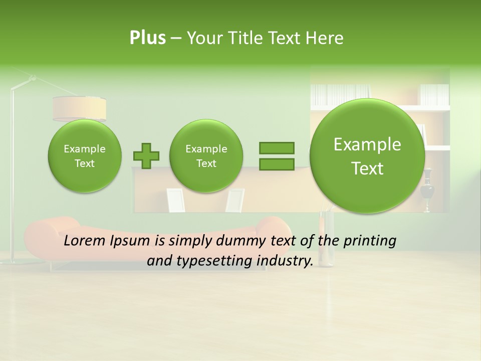 Life Tyle Ofa De Ign PowerPoint Template