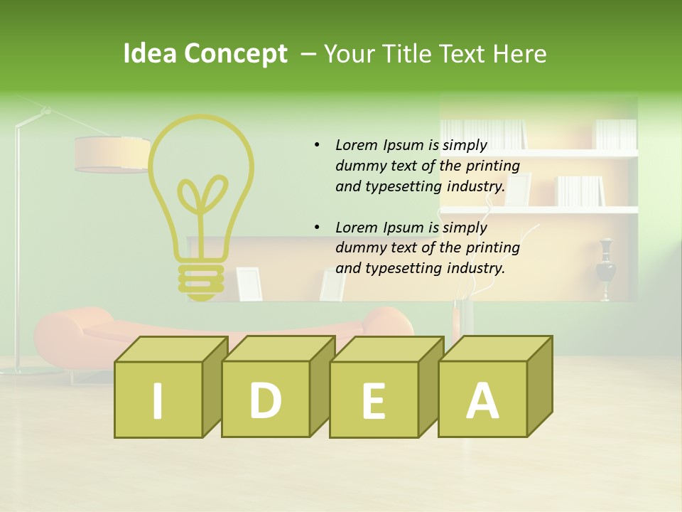 Life Tyle Ofa De Ign PowerPoint Template