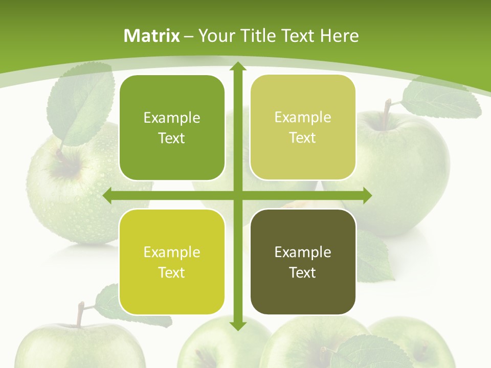 Isolated Leaf Food PowerPoint Template