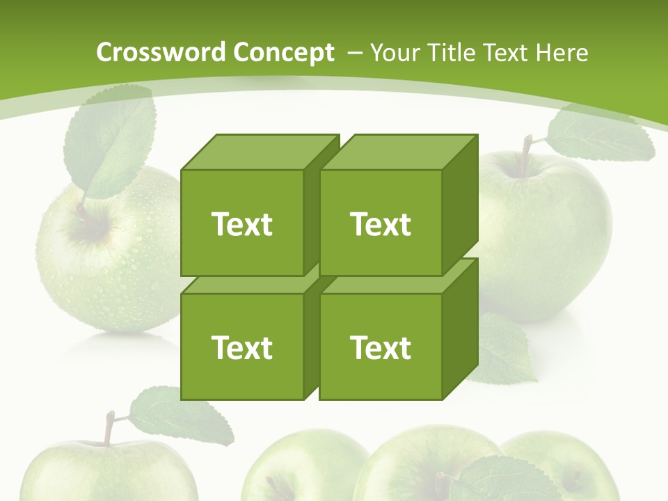 Isolated Leaf Food PowerPoint Template