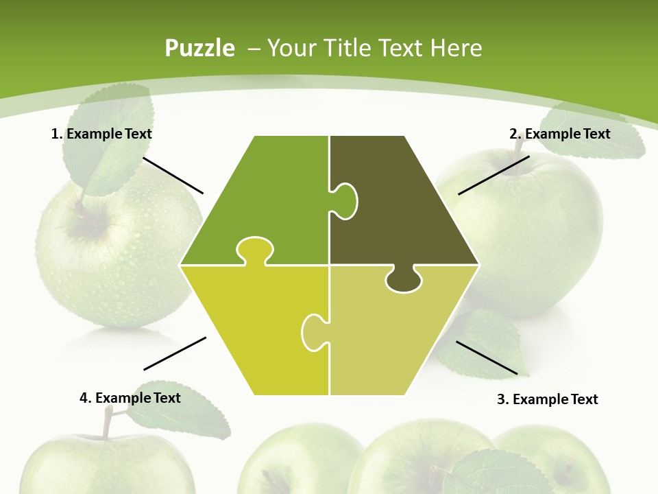 Isolated Leaf Food PowerPoint Template