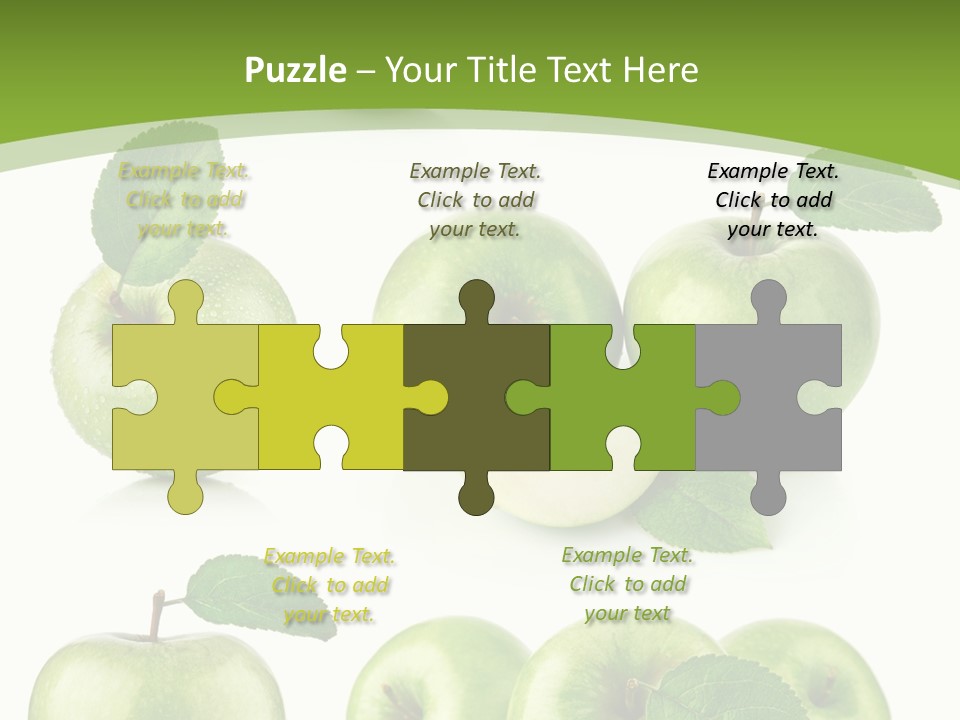 Isolated Leaf Food PowerPoint Template