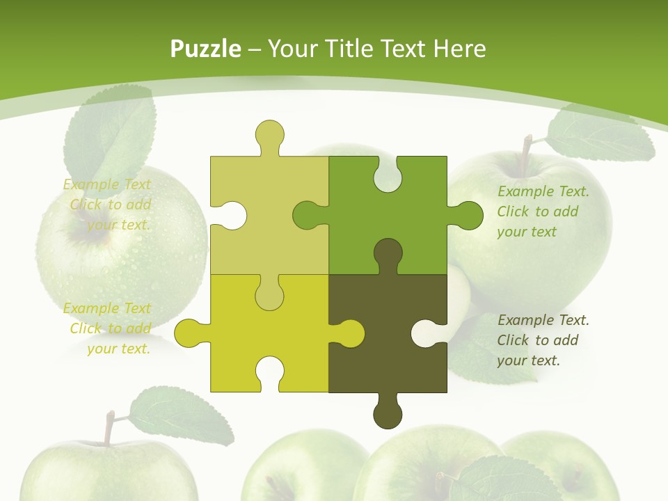 Isolated Leaf Food PowerPoint Template