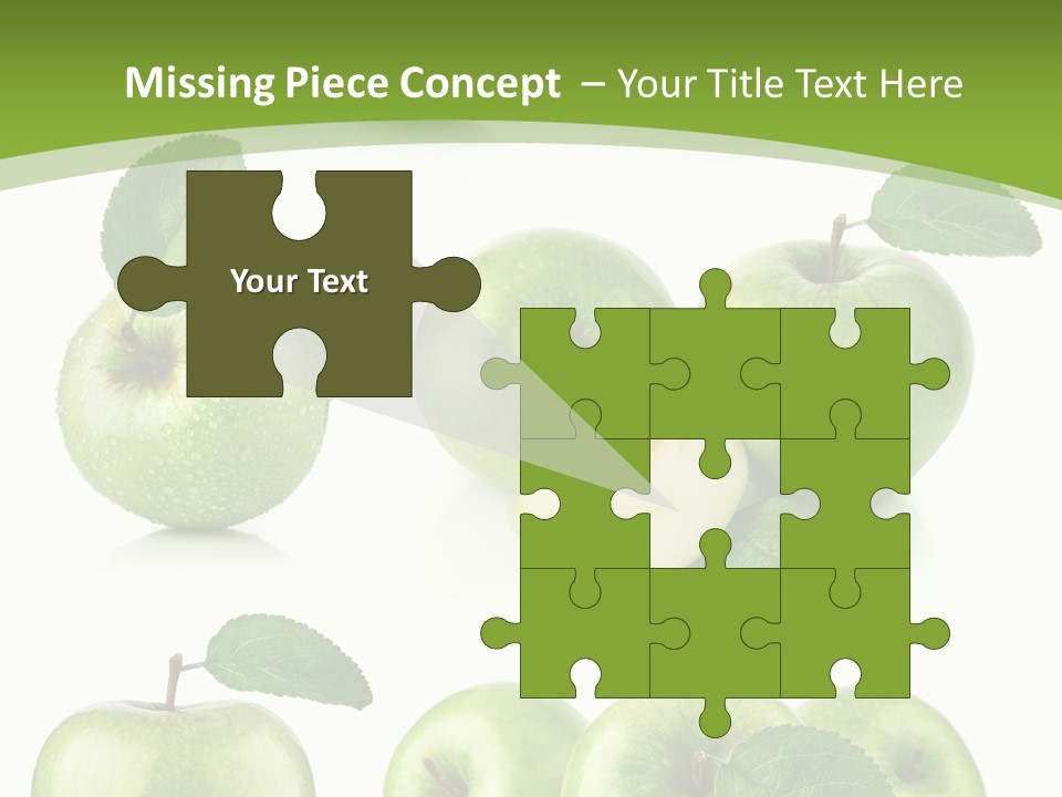 Isolated Leaf Food PowerPoint Template