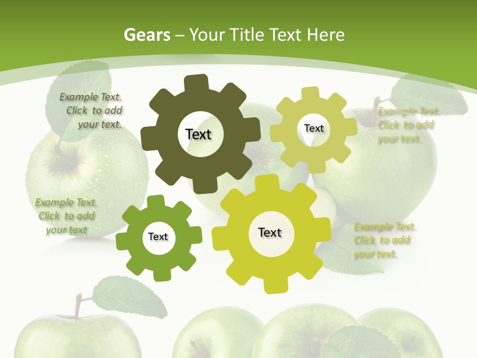 Isolated Leaf Food PowerPoint Template