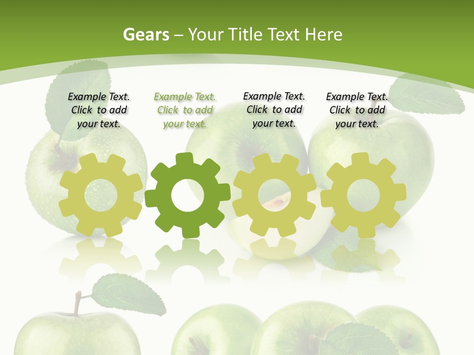 Isolated Leaf Food PowerPoint Template