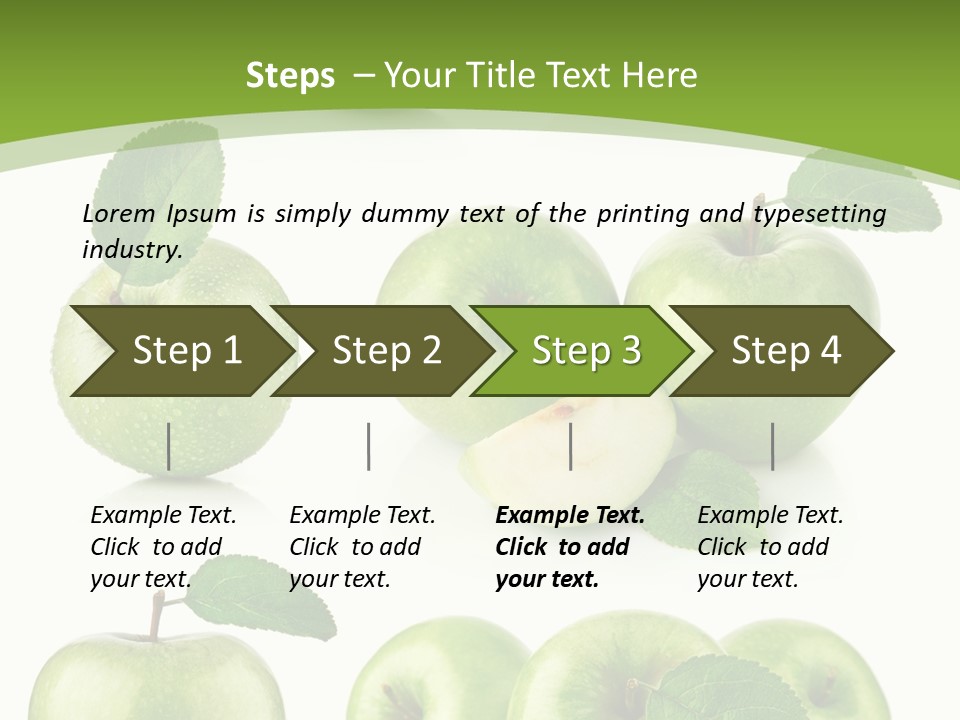 Isolated Leaf Food PowerPoint Template