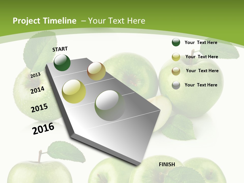 Isolated Leaf Food PowerPoint Template
