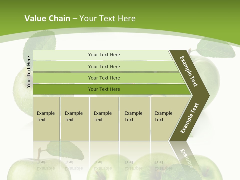 Isolated Leaf Food PowerPoint Template