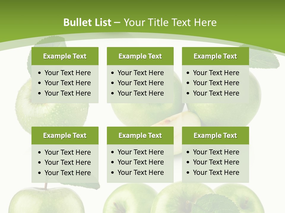 Isolated Leaf Food PowerPoint Template