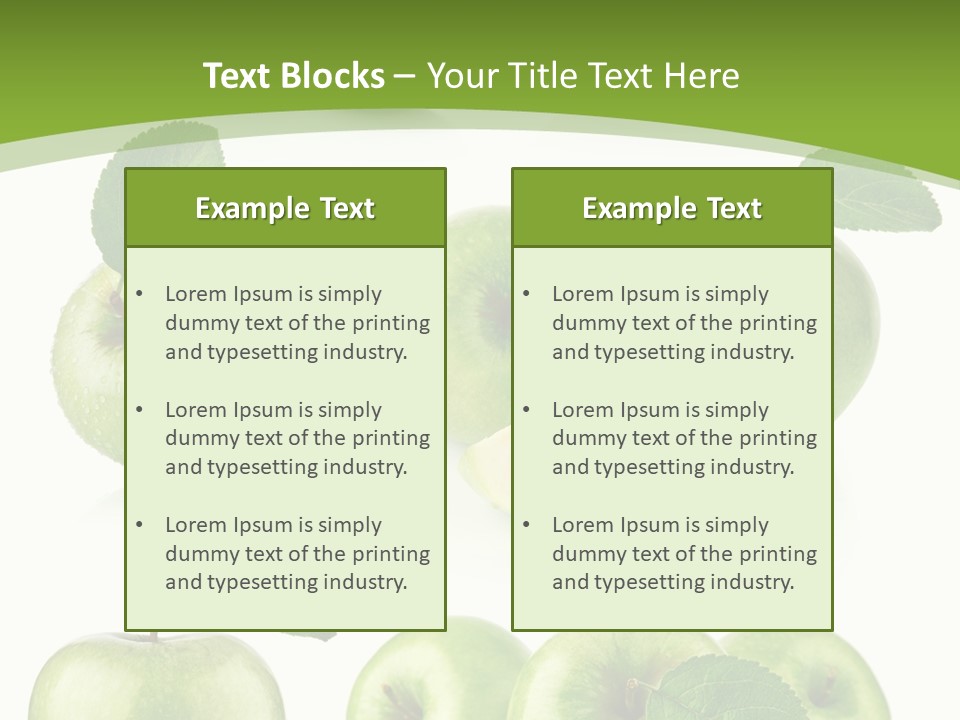Isolated Leaf Food PowerPoint Template