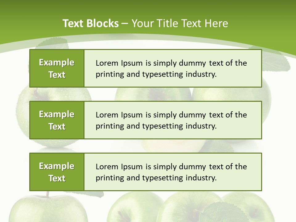 Isolated Leaf Food PowerPoint Template