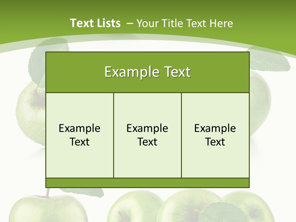 Isolated Leaf Food PowerPoint Template