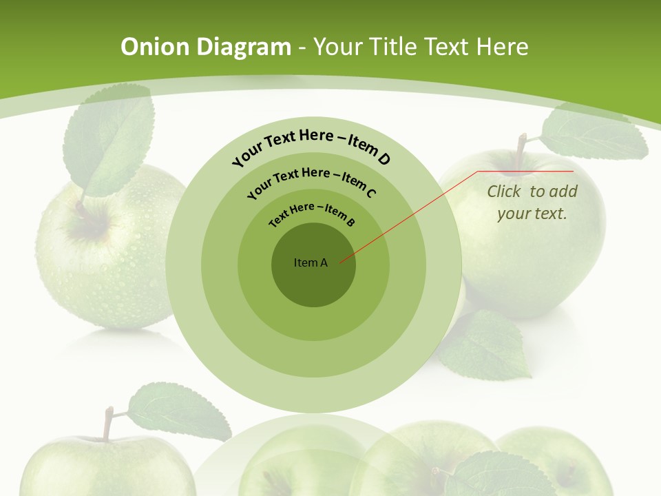Isolated Leaf Food PowerPoint Template