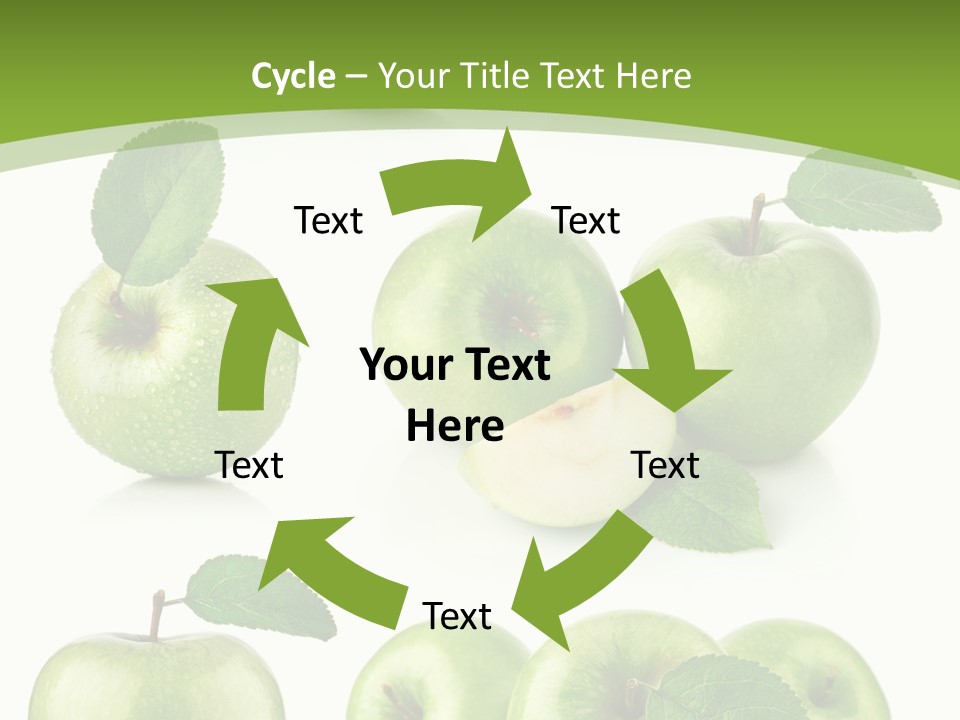 Isolated Leaf Food PowerPoint Template