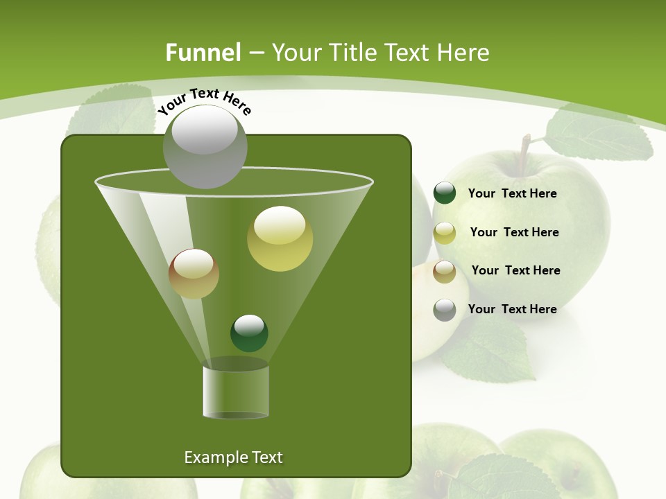 Isolated Leaf Food PowerPoint Template