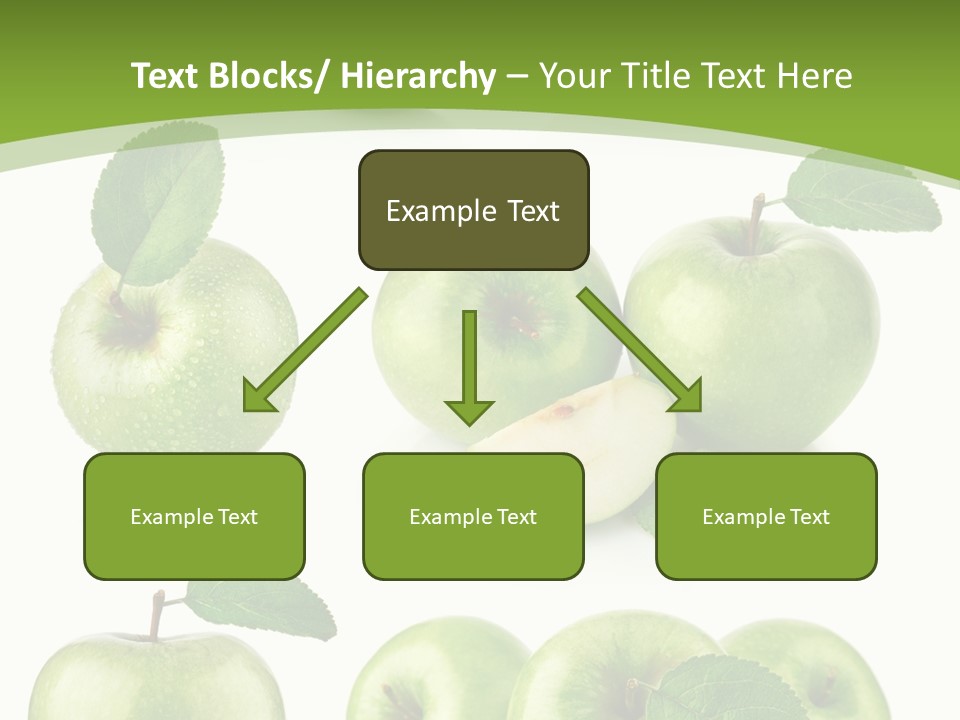 Isolated Leaf Food PowerPoint Template