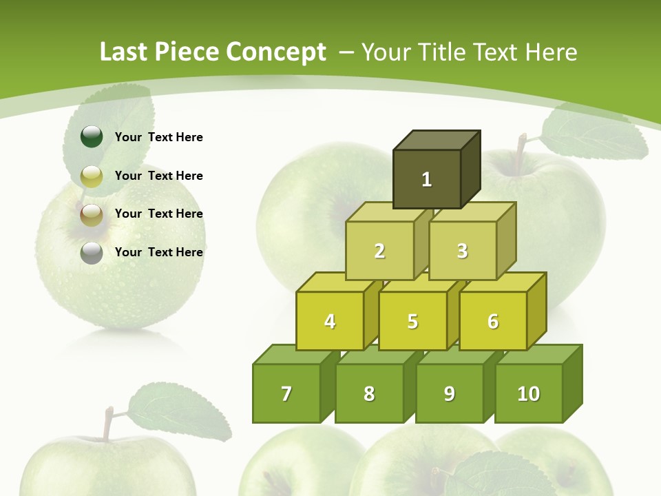 Isolated Leaf Food PowerPoint Template
