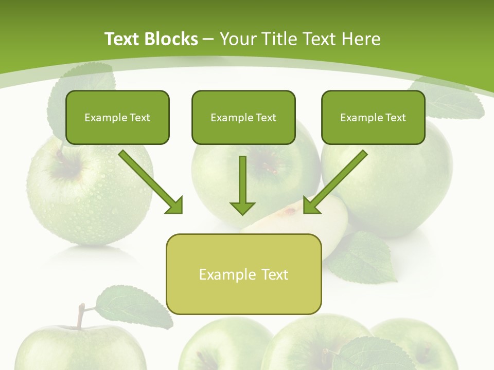Isolated Leaf Food PowerPoint Template