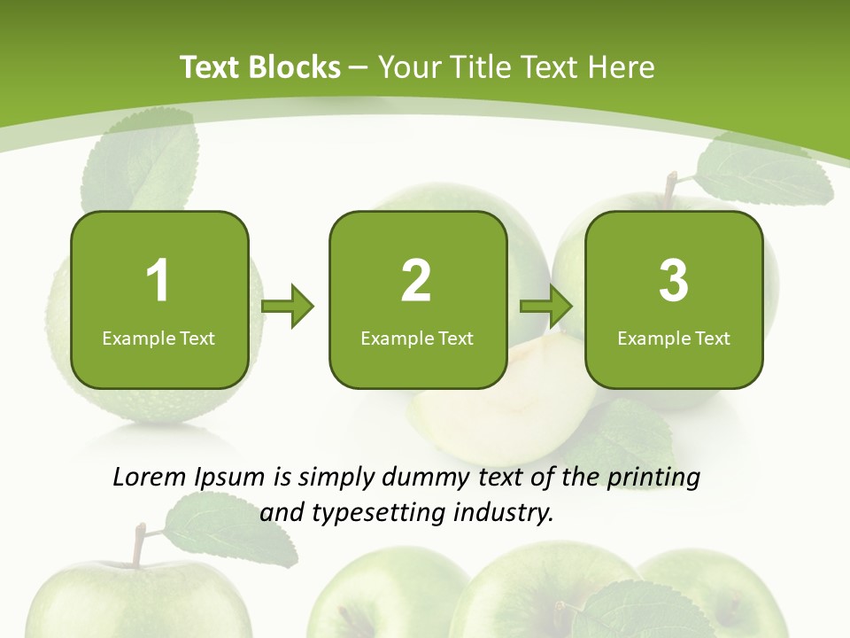 Isolated Leaf Food PowerPoint Template