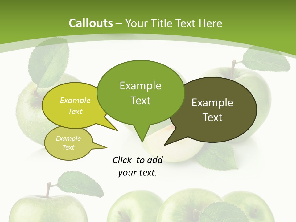 Isolated Leaf Food PowerPoint Template