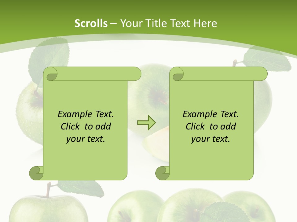 Isolated Leaf Food PowerPoint Template